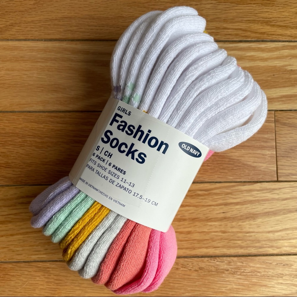 NWT Old Navy 6 Pack Fashion Socks